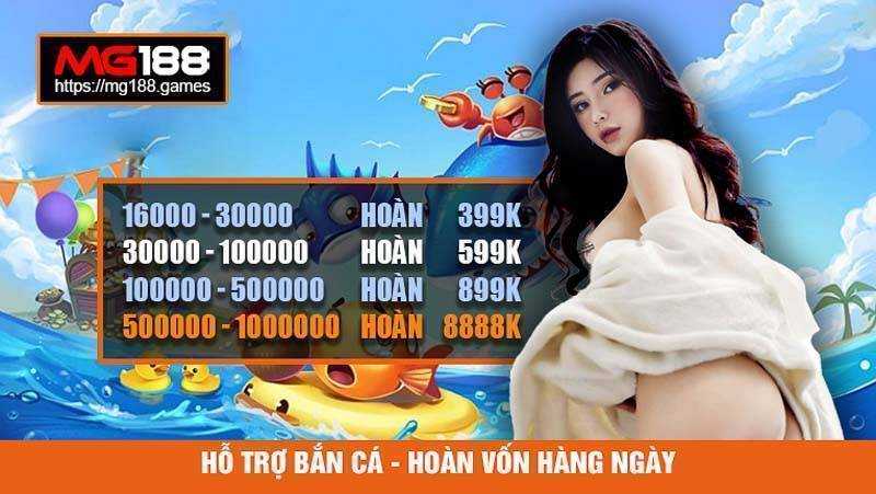 Hỗ trợ bắn cá - Mg188 hoàn vốn mỗi ngày